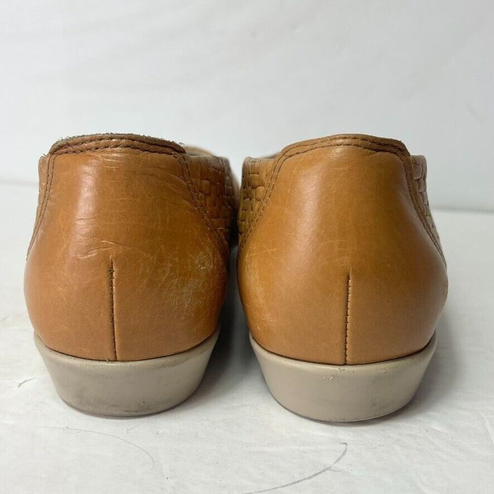 SAS Maui Ballet Flats Shoes Womens 9.5 Loafers Wheat Tan Woven Leather Slip-On - Picture 7 of 13